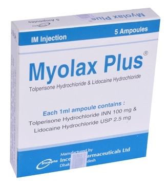 Pack Image: Myolax Plus (100 mg Injection (1 ml ampoule)