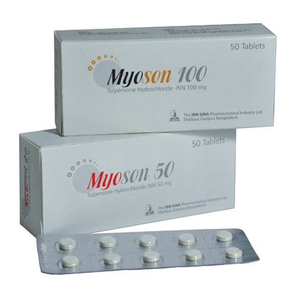 Pack Image: Myoson 50 mg Tablet (5 x 10)