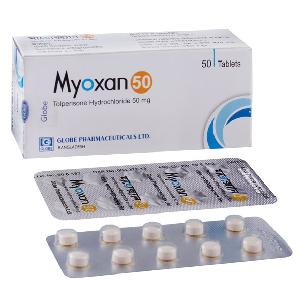 Pack Image: Myoxan 50 mg Tablet (5 x 10)
