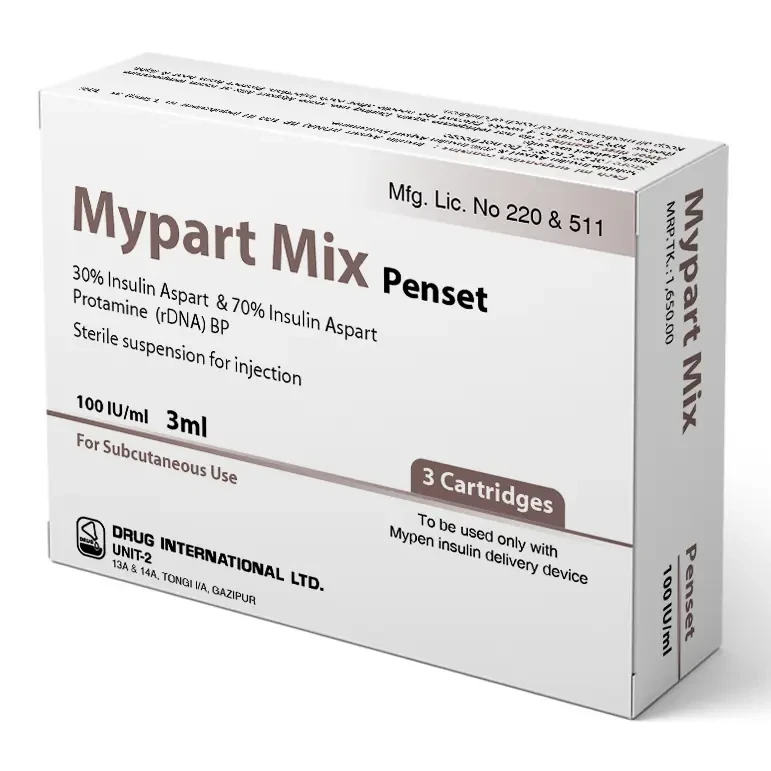 Pack Image: Mypart Mix 30% 70% Injection (3 ml PenSet)