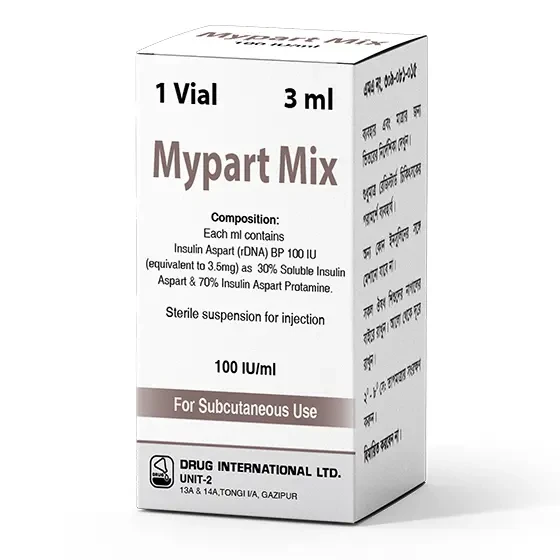 Pack Image: Mypart Mix 30% 70% Injection (3 ml vial)