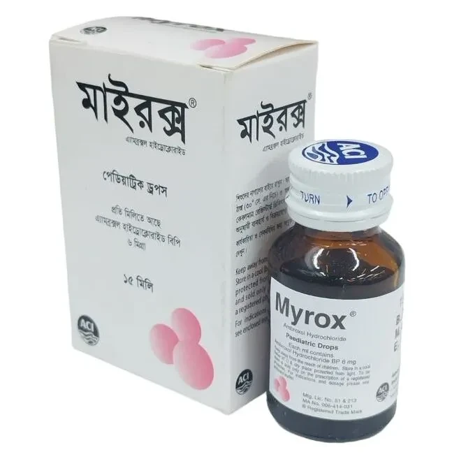 Pack Image: Myrox 6 mg Pediatric Drop (15 ml bottle)