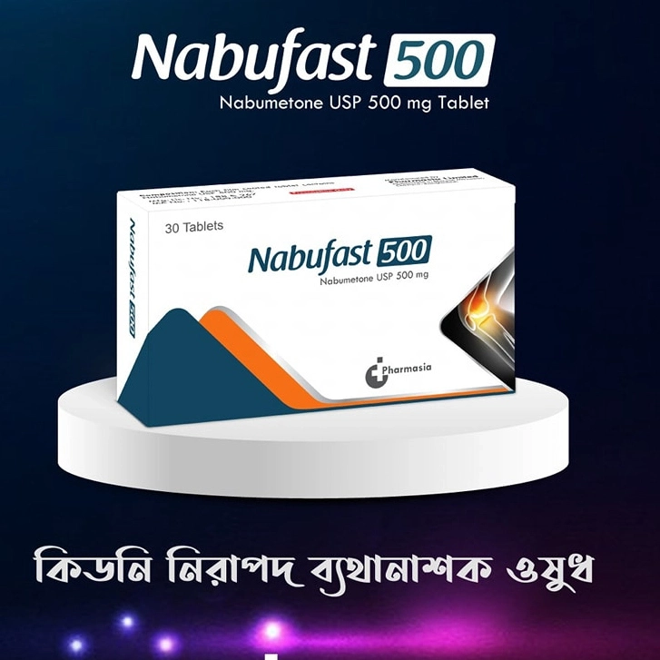 Pack Image: Nabufast 500 mg Tablet (3 x 10)