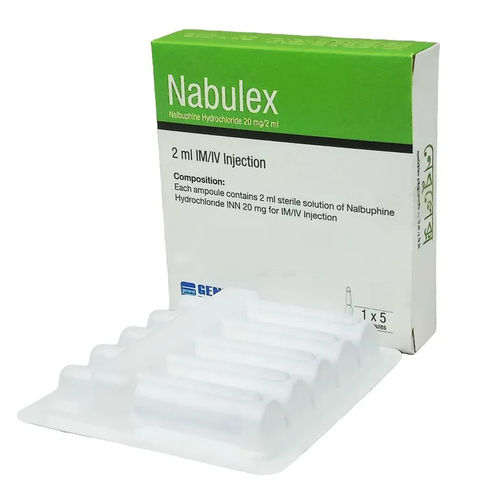 Pack Image: Nabulex 20 mg Injection (2 ml ampoule)