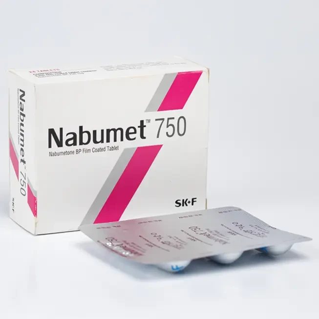 Pack Image: Nabumet 750 mg Tablet (4 x 6)
