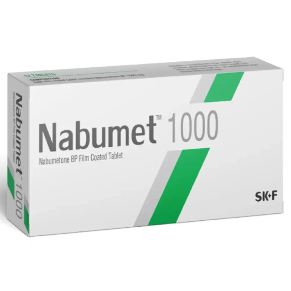 Pack Image: Nabumet 1000 mg Tablet (2 x 6)