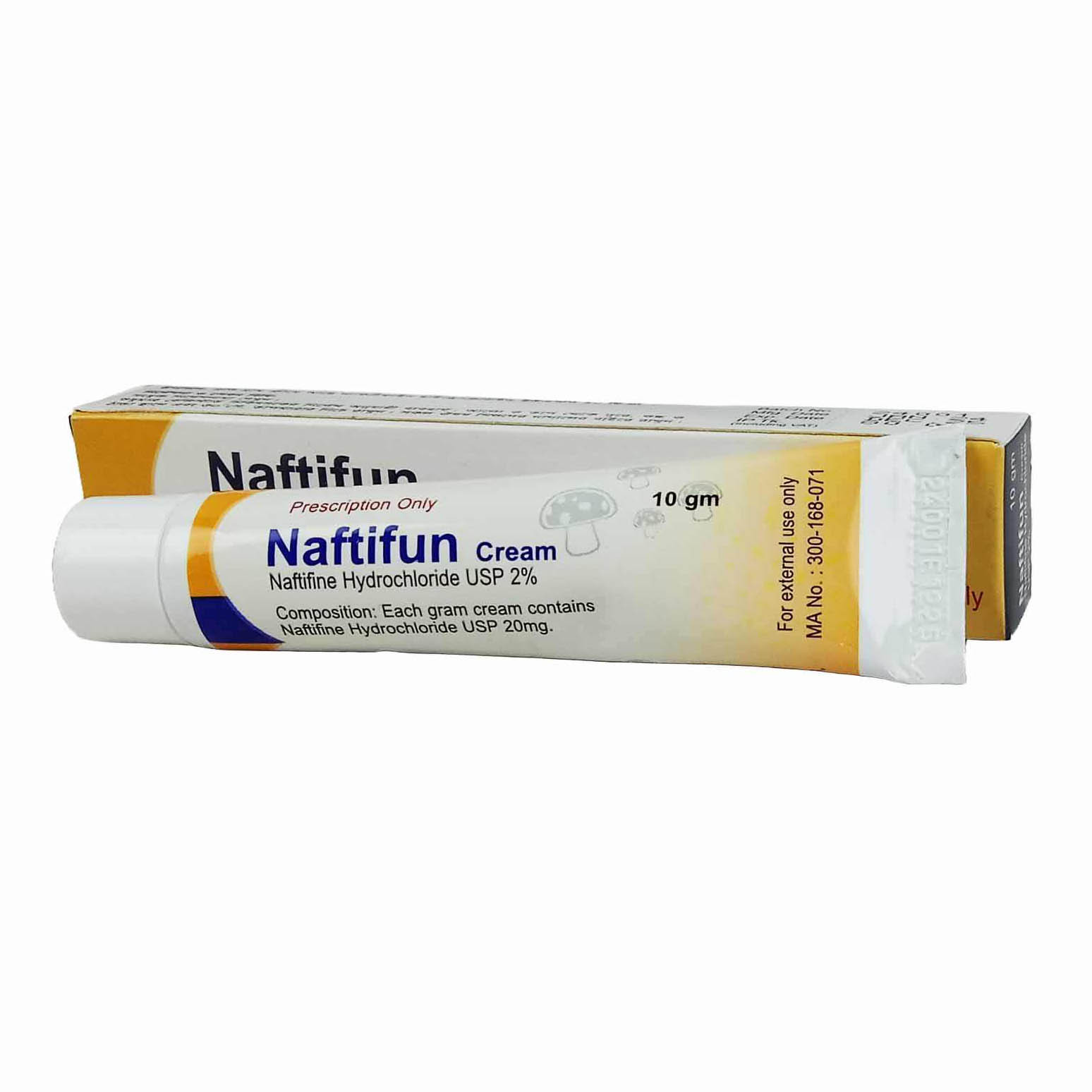Pack Image: Naftifun 2% Cream (10 gm tube)