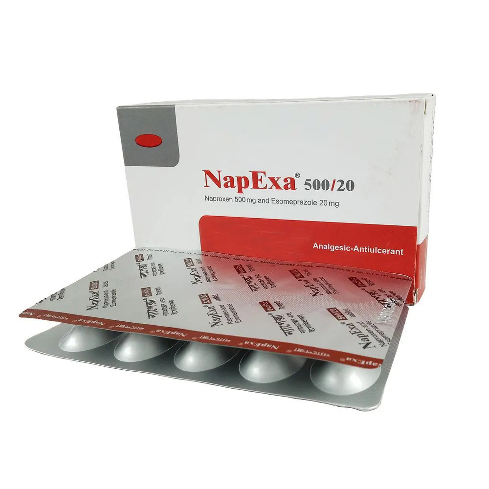 Pack Image: NapExa 500 mg Tablet (7 x 4)