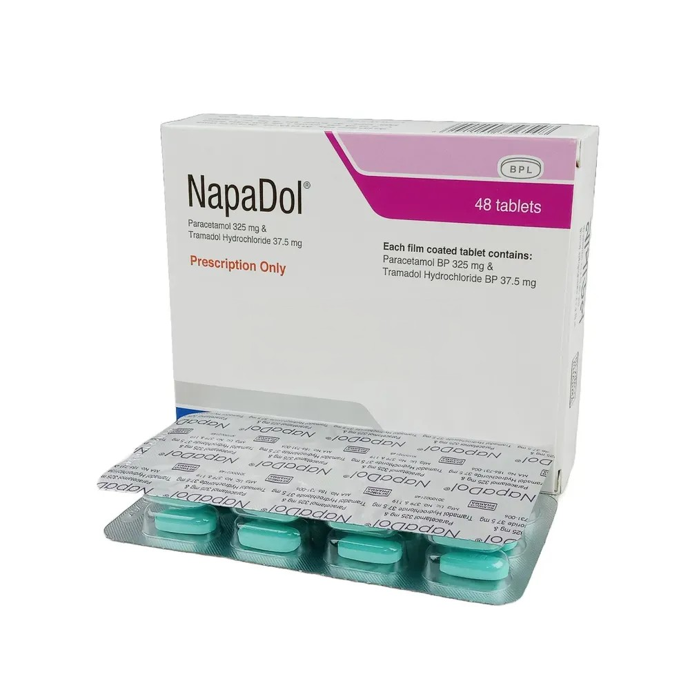 Pack Image: NapaDol 325 mg Tablet (4 x 12)