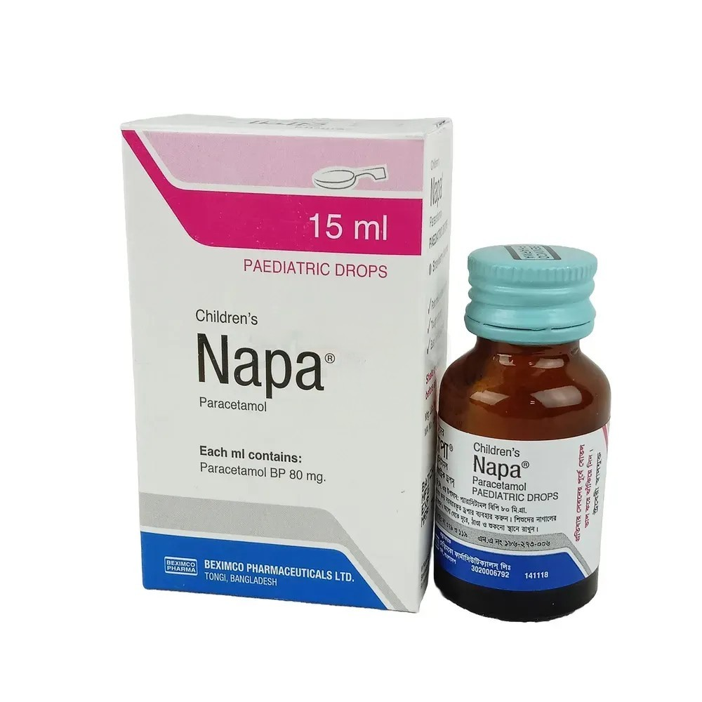 Pack Image: Napa 80 mg Pediatric Drop (15 ml bottle)