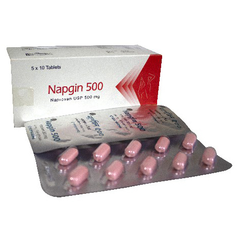Pack Image: Napgin 500 mg Tablet (5 x 10)