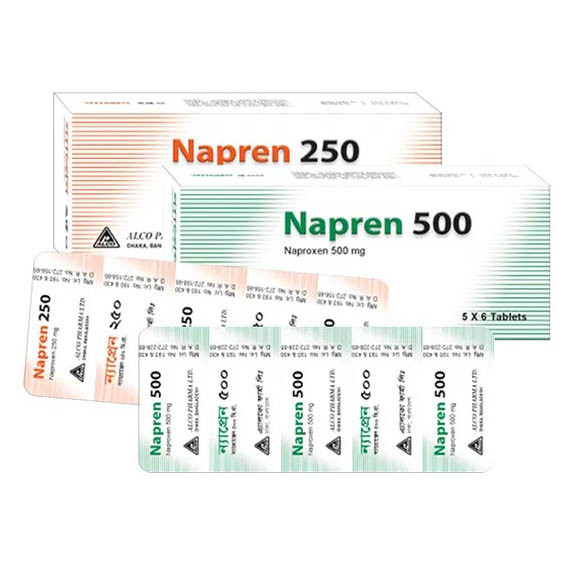 Pack Image: Napren 500 mg Tablet (5 x 6)