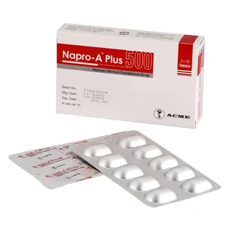 Pack Image: Napro-A Plus 500 mg Tablet (3 x 10)