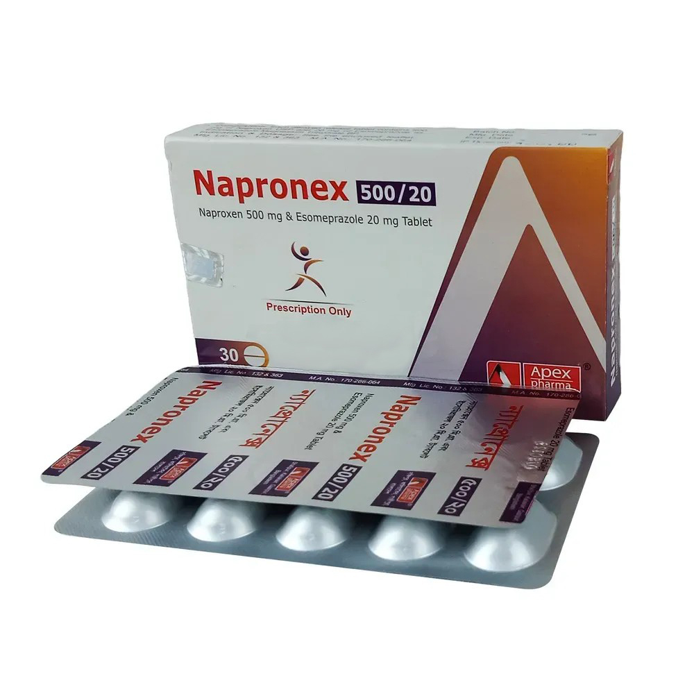 Pack Image: Napronex 500 mg Tablet (3 x 10)