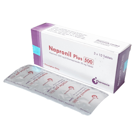 Pack Image: Napronil Plus 500 mg Tablet (3 x 10)