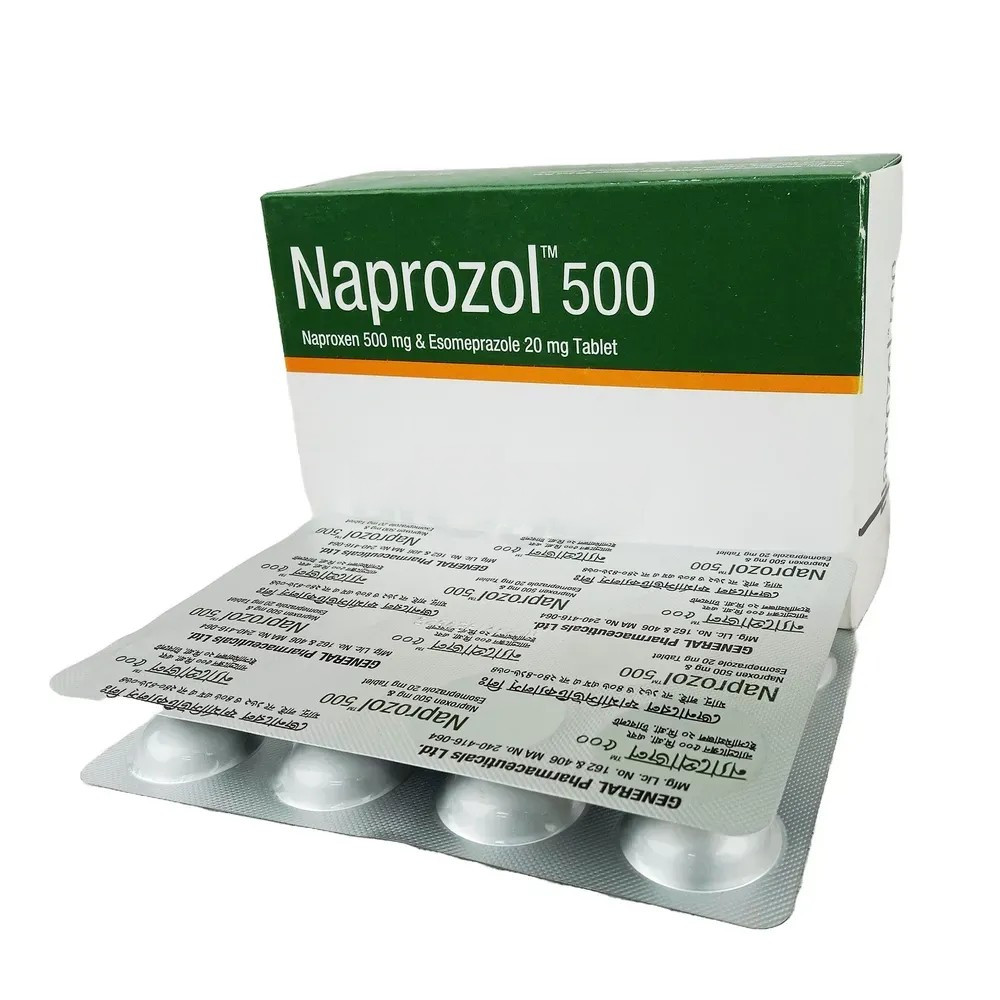 Pack Image: Naprozol 500 mg Tablet (5 x 10)