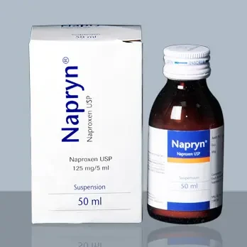 Pack Image: Napryn 125 mg Suspension (50 ml bottle)
