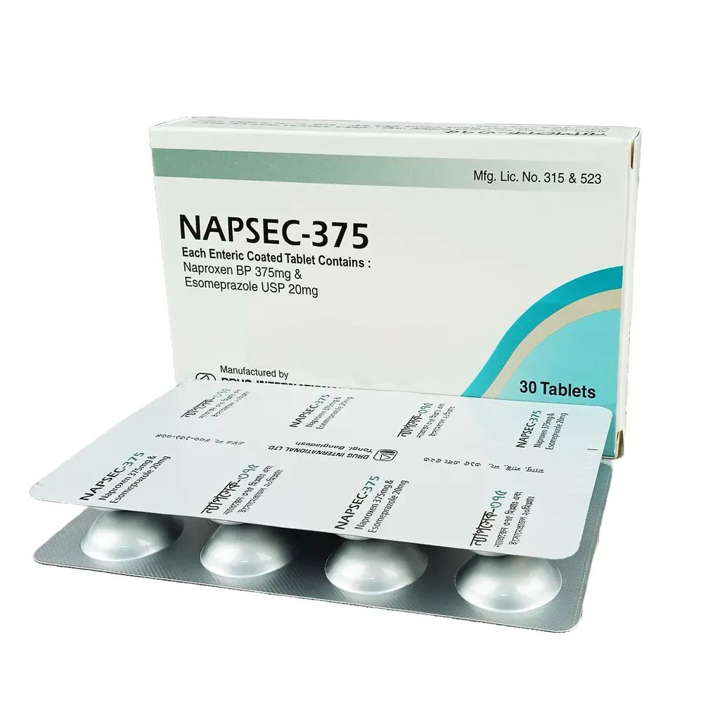 Pack Image: Napsec 375 mg Tablet (3 x 10)