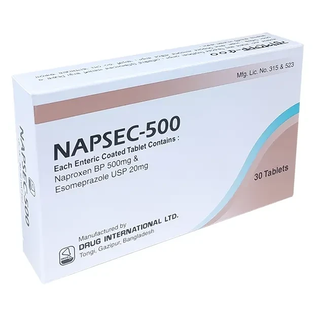 Pack Image: Napsec 500 mg Tablet (3 x 10)