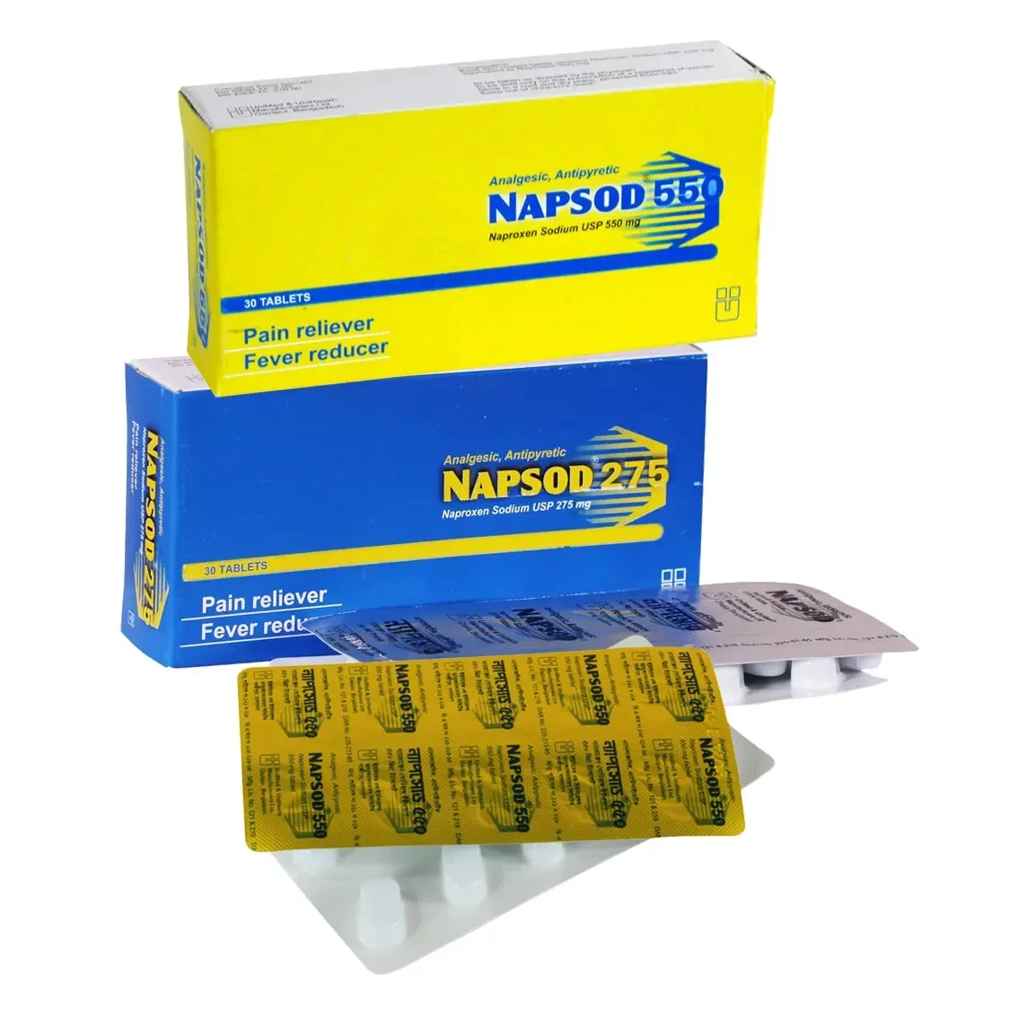 Pack Image: Napsod 550 mg Tablet (3 x 10)