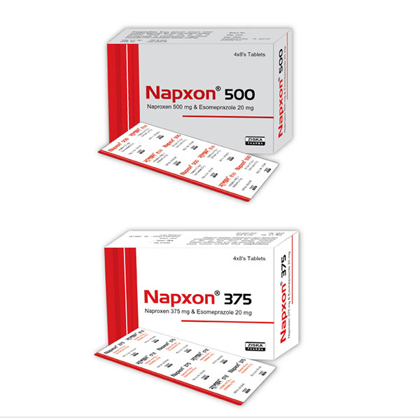Pack Image: Napxon 500 mg Tablet (4 x 8)