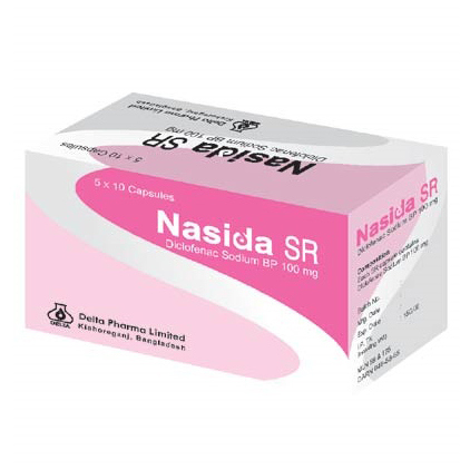Pack Image: Nasida SR 100 mg Capsule (10 x 10)