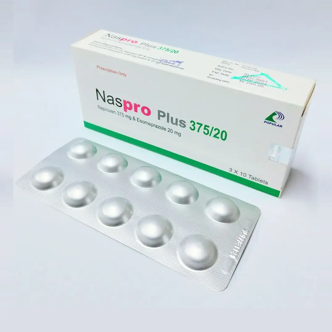 Pack Image: Naspro Plus 375 mg Tablet (3 x 10)