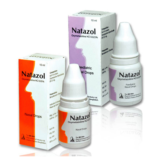 Pack Image: Natazol 0.025% Nasal Drop (10 ml drop)