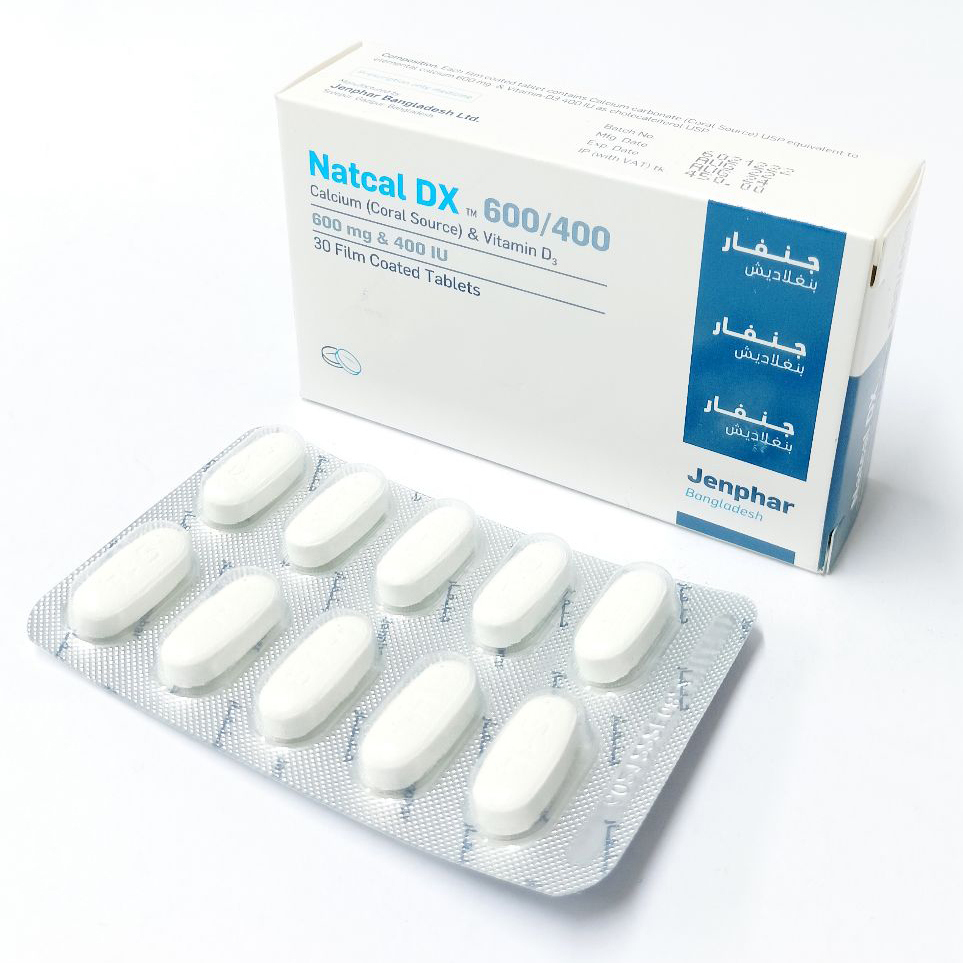 Pack Image: Natcal DX 600 mg Tablet (3 x 10)
