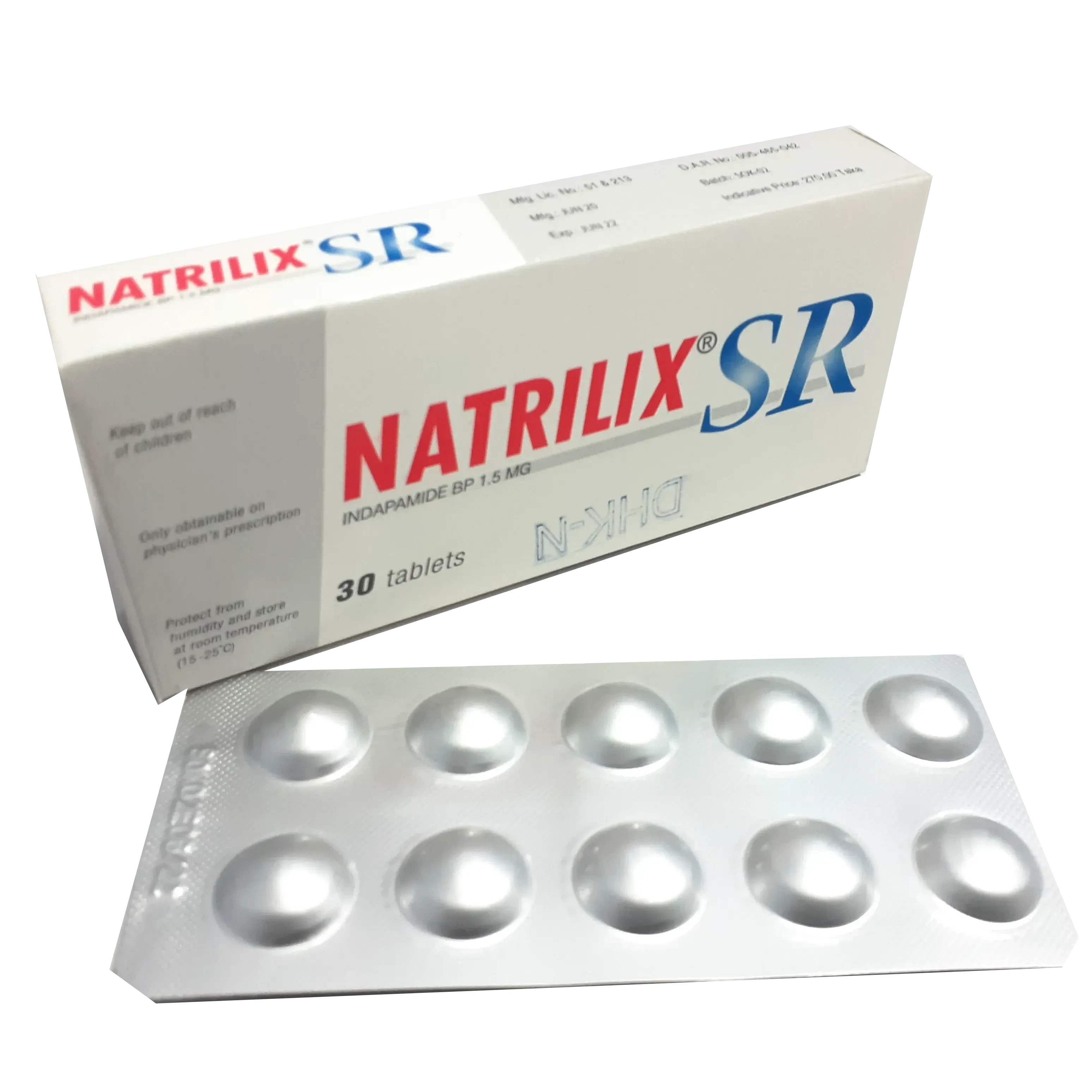 Pack Image: Natrilix SR 1.5 mg Tablet (3 x 10)