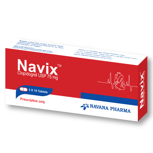Pack Image: Navix 75 mg Tablet (3 x 10)