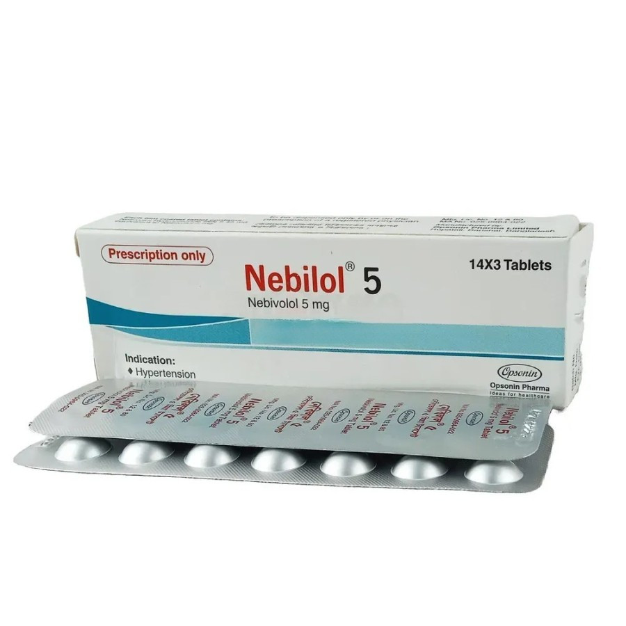 Pack Image: Nebilol 5 mg Tablet (3 x 14)