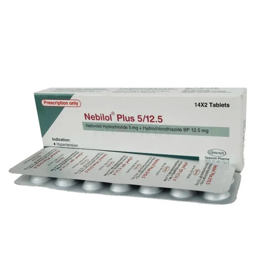 Pack Image: Nebilol Plus 5 mg Tablet (2 x 14)