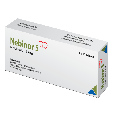Pack Image: Nebinor 5 mg Tablet (3 x 10)