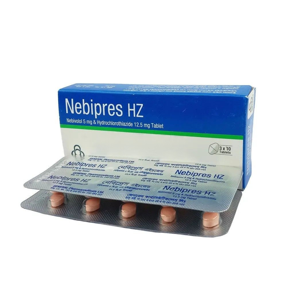 Pack Image: Nebipres HZ 5 mg Tablet (3 x 10)