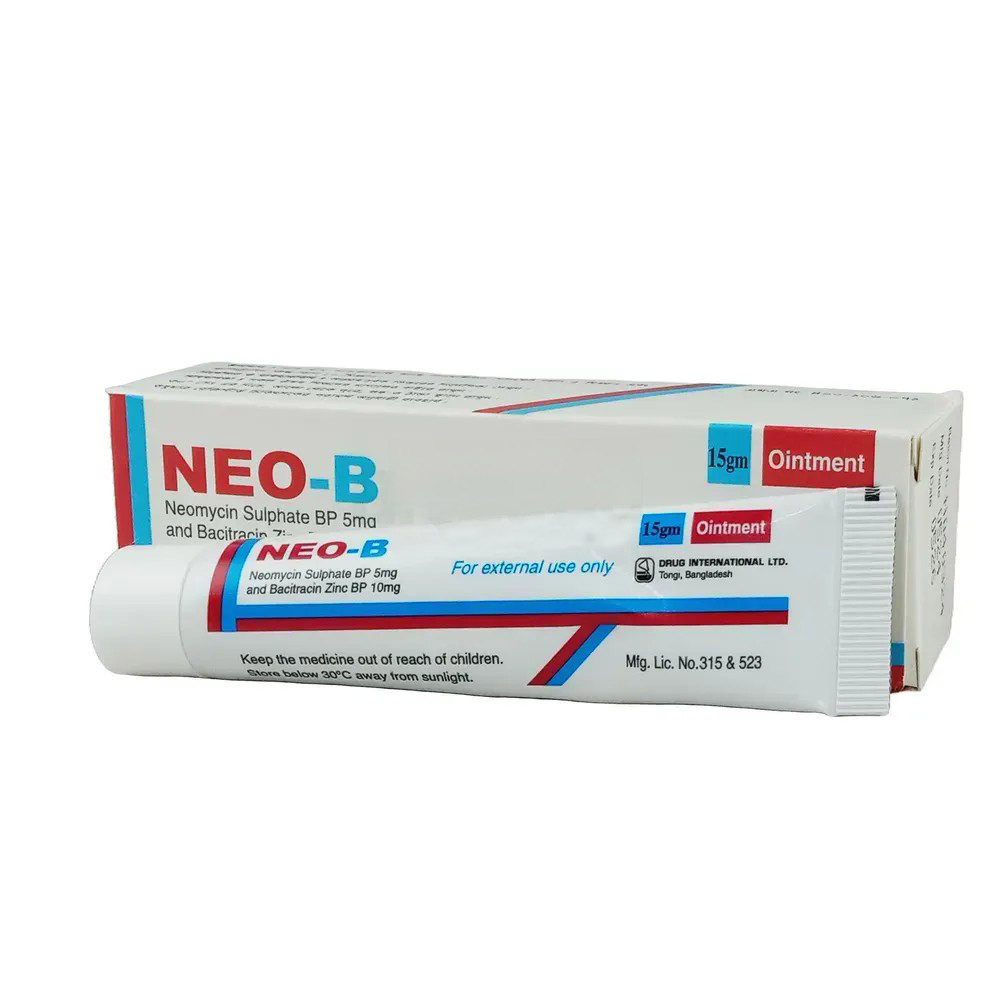 Pack Image: Neo-B (5 mg Ointment (15 gm tube)