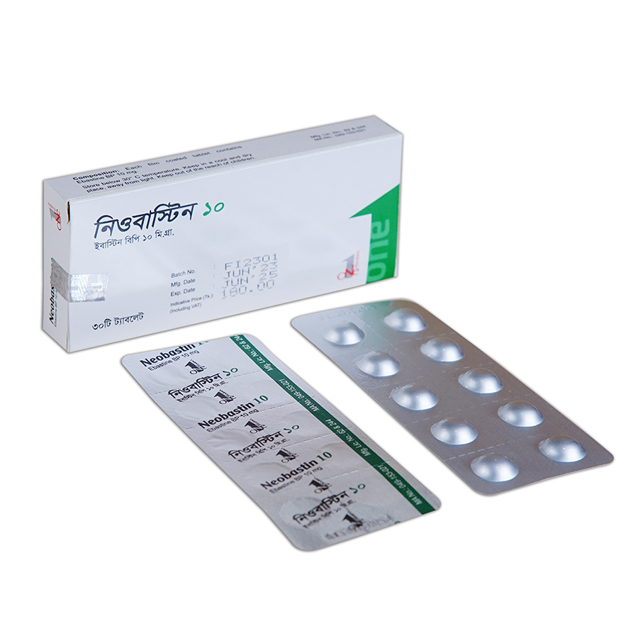 Pack Image: Neobastin 10 mg Tablet (3 x 10)
