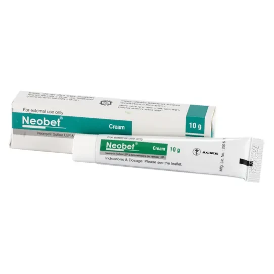 Pack Image: Neobet 0.1% 0.5% Cream (15 gm tube)
