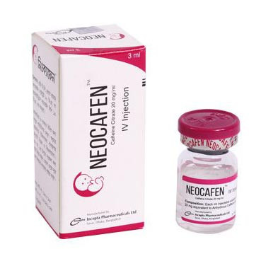Pack Image: Neocafen 20 mg Injection (3 ml vial)