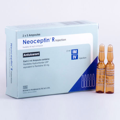 Pack Image: Neoceptin R 50 mg Injection (2 ml ampoule)