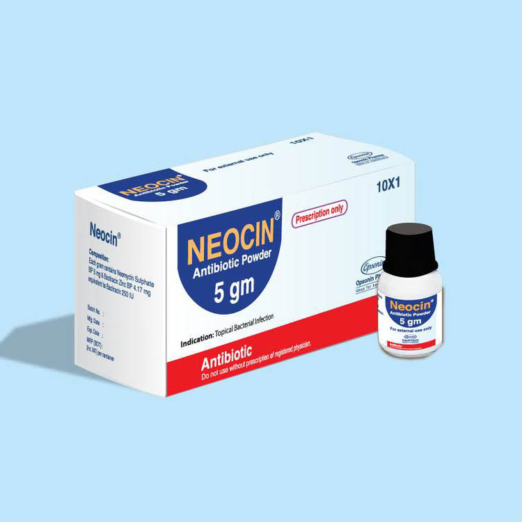 Pack Image: Neocin (5 mg Powder (5 gm pack)