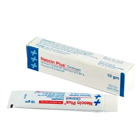 Pack Image: Neocin Plus (3.5 mg Ointment (10 gm tube)