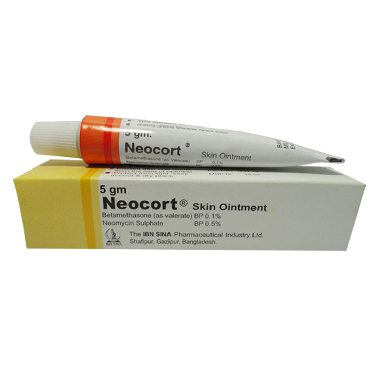 Pack Image: Neocort 0.1% 0.5% Ointment (5 gm tube)
