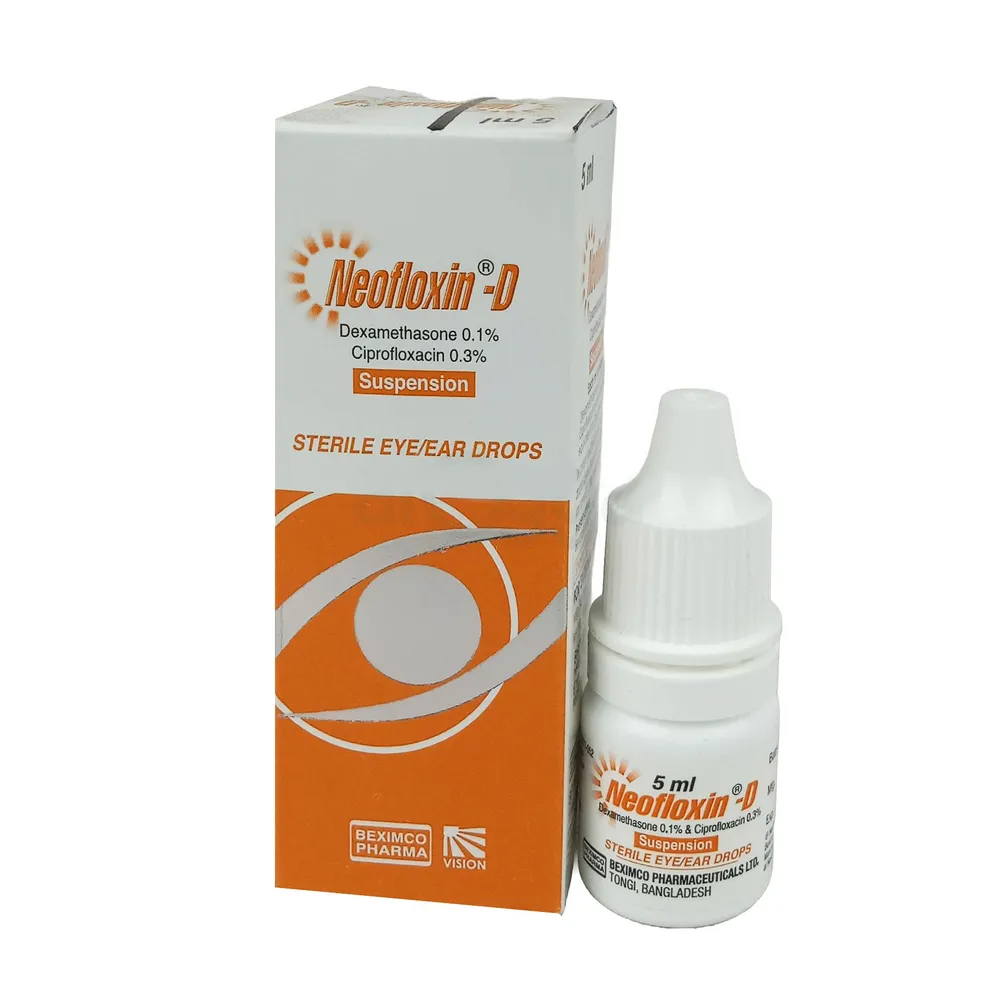 Pack Image: Neofloxin-D 0.3% 0.1% Eye Drop (5 ml drop)