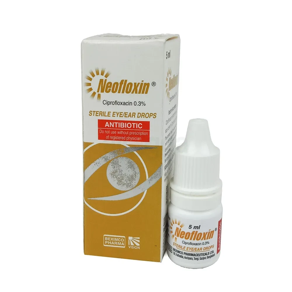 Pack Image: Neofloxin 0.3% Eye Drop (5 ml drop)