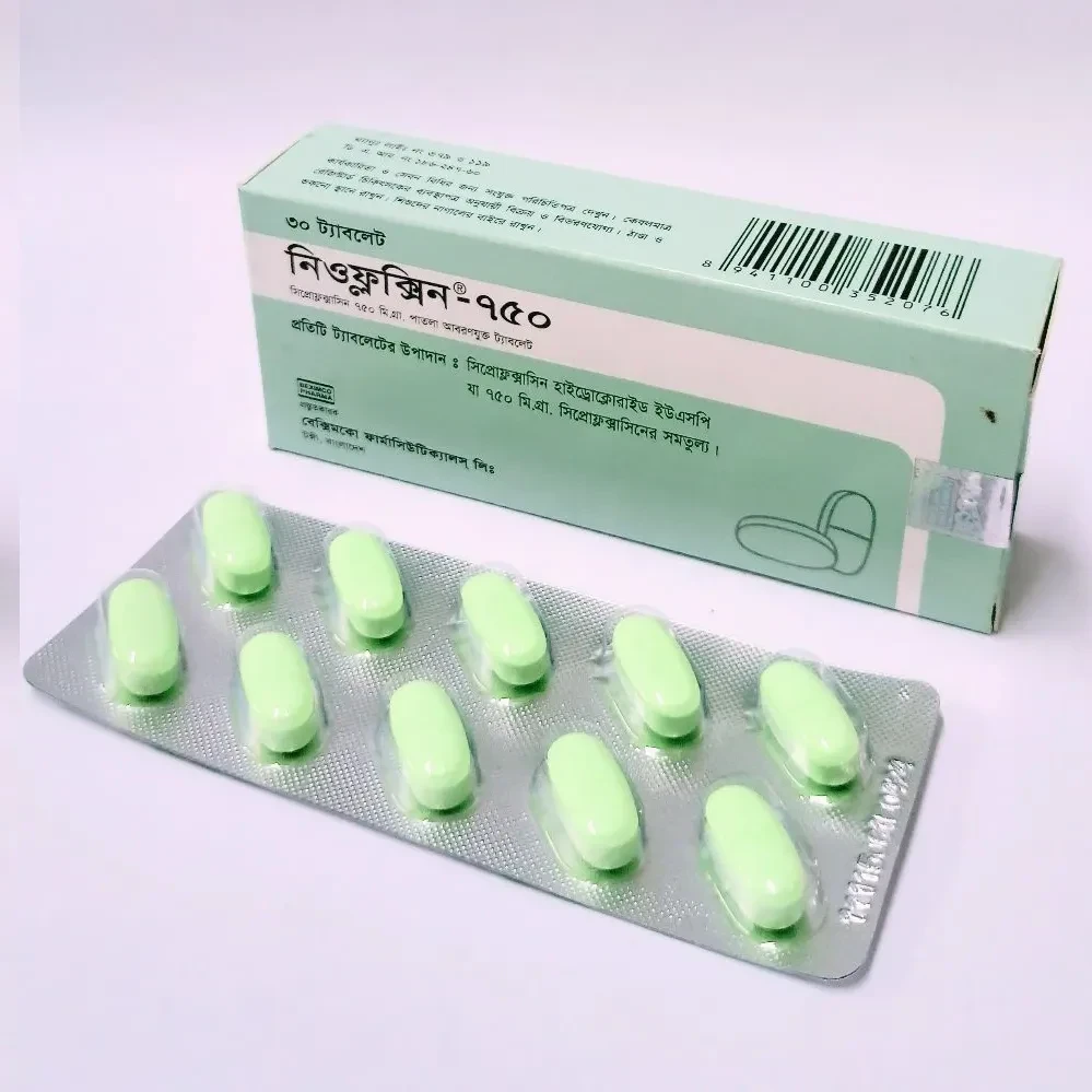 Pack Image: Neofloxin 750 mg Tablet (3 x 10)