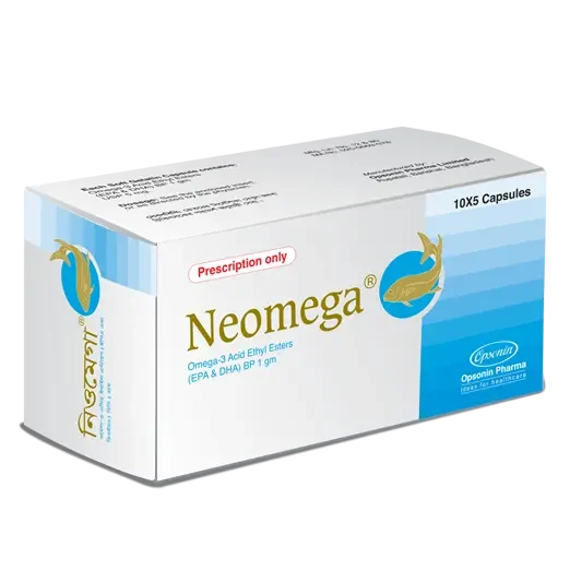 Pack Image: Neomega 1000 mg Capsule (5 x 10)
