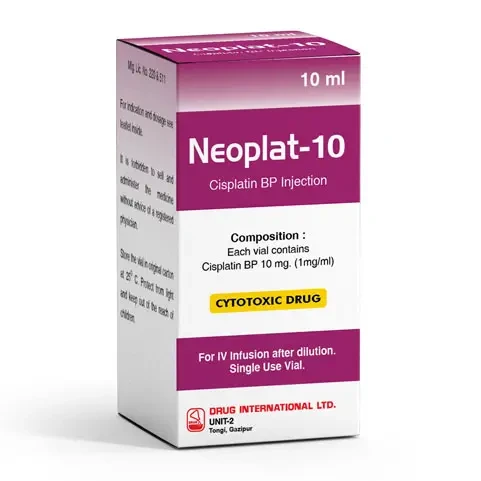 Pack Image: Neoplat 1 mg Injection (10 mg vial)