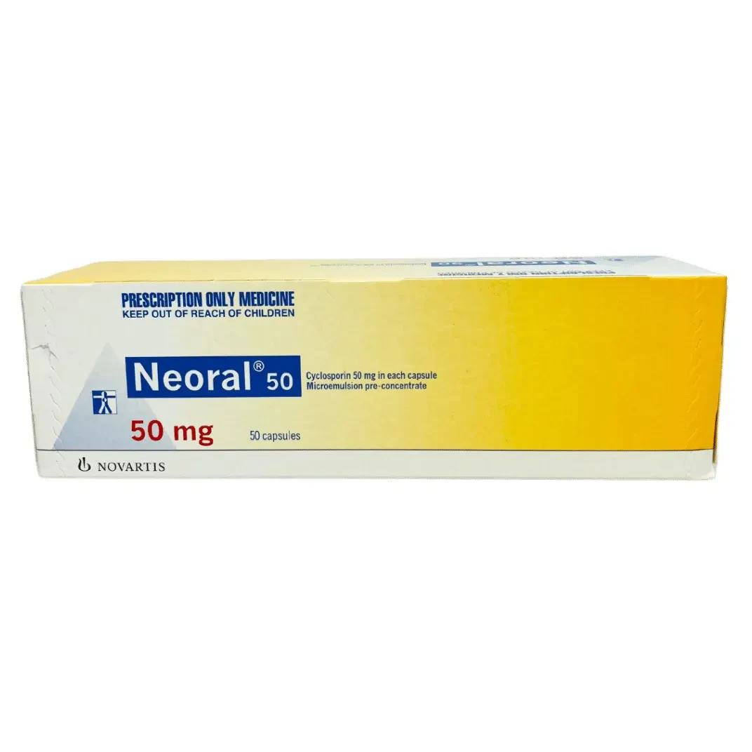Pack Image: Neoral 50 mg Capsule (10 x 5)