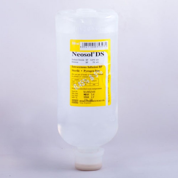Pack Image: Neosol DS 0.45% 5% Injection (250 ml bag)